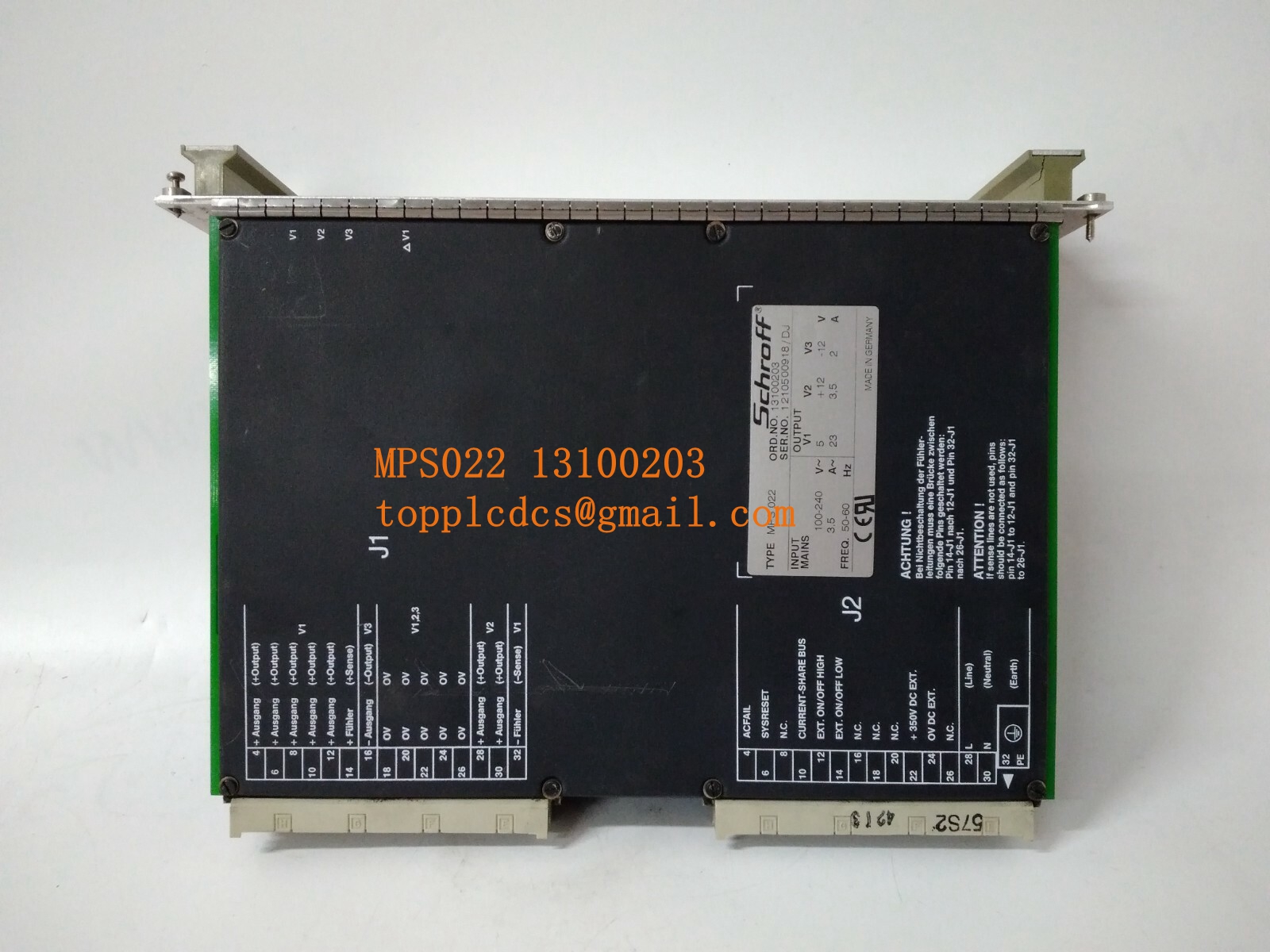 Schroff MPS022 13100203 Power Module
