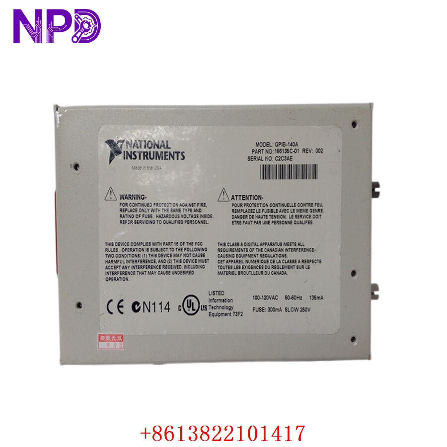 NI GPIB-140A | 776686-01 High-Speed GPIB Fiber-Optic Bus Extender - Image 2
