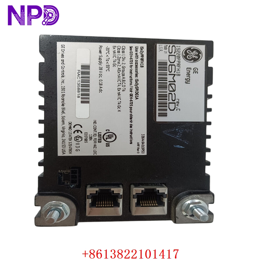 GE IS220PPRFH1B (336A5026ADP2) Mark VIe I/O Pack