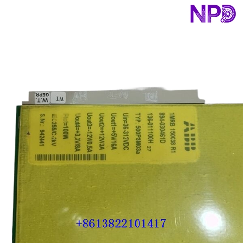 ABB 500PSM03a 1MRB150038R1| Control Network Module - Image 3