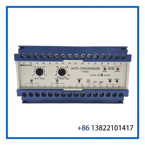 SELCO T4500-10 AUTO SYNCHRONIZER RELAY MODULE